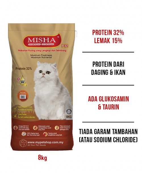 Misha Dry Cat Food Online Pet Shop Malaysia Cat Food Malaysia Dog Food Malaysia