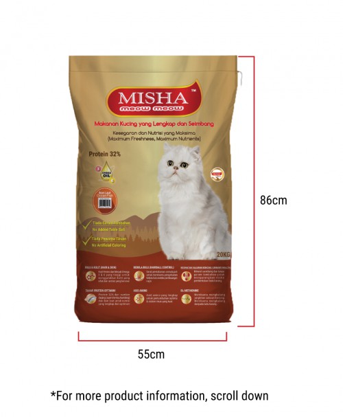 Kucing Terbuang : MISHA Dry Cat Food Ocean Fish 20KG