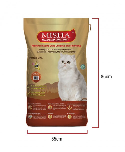 SCAS : MISHA Dry Cat Food Ocean Fish 20KG