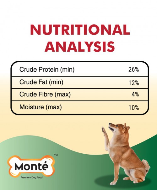 SCAS : Monte Premium Dog Food Lamb 10kg