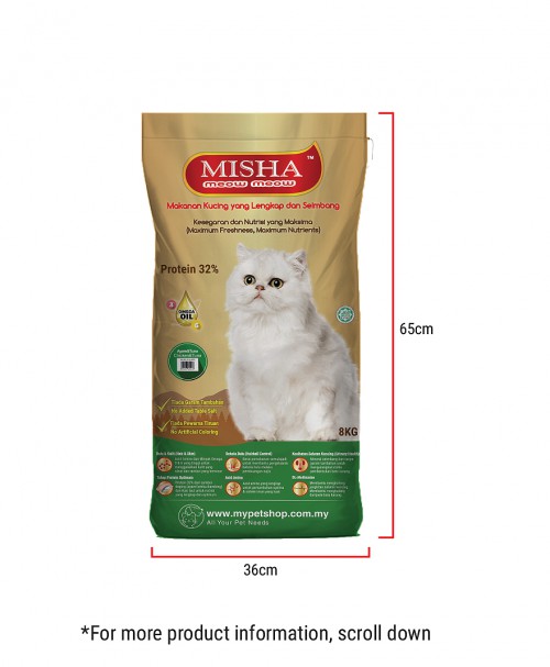 Bulu2 Initiative : MISHA Dry Cat Food Chicken & Tuna 8KG
