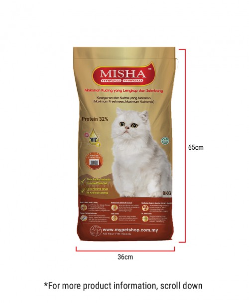 Sollu Shelter : MISHA Dry Cat Food Ocean Fish 8KG