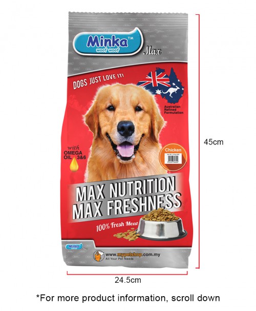 Bulu2 Initiative : Minka Dry Dog Food Chicken 2.9KG