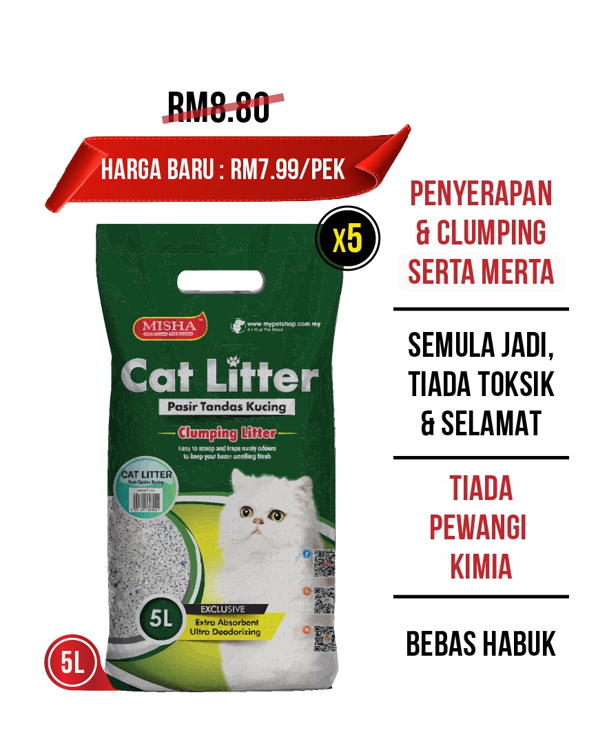 MISHA Cat Litter | Online Pet Shop Malaysia | Cat Food Malaysia | Dog